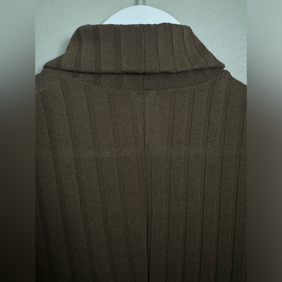 H&M Olive Green Long Sleeve Midi Dress Size S - Picture 5 of 7